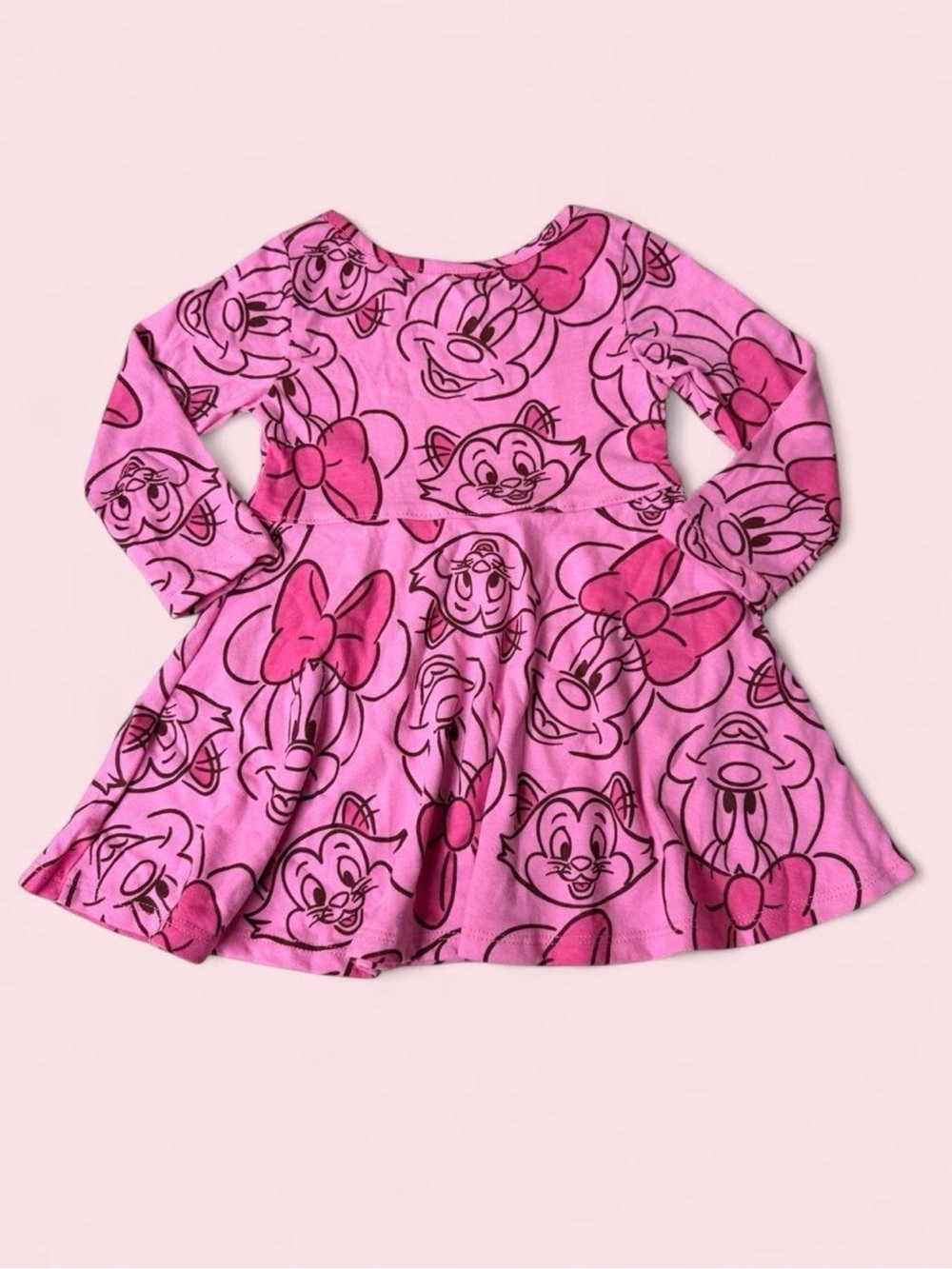 Minnie Mouse Toddler Long Sleeve Dress NWT 18M & 3T - Picture 3 of 7